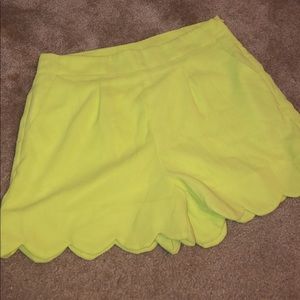Scalloped shorts